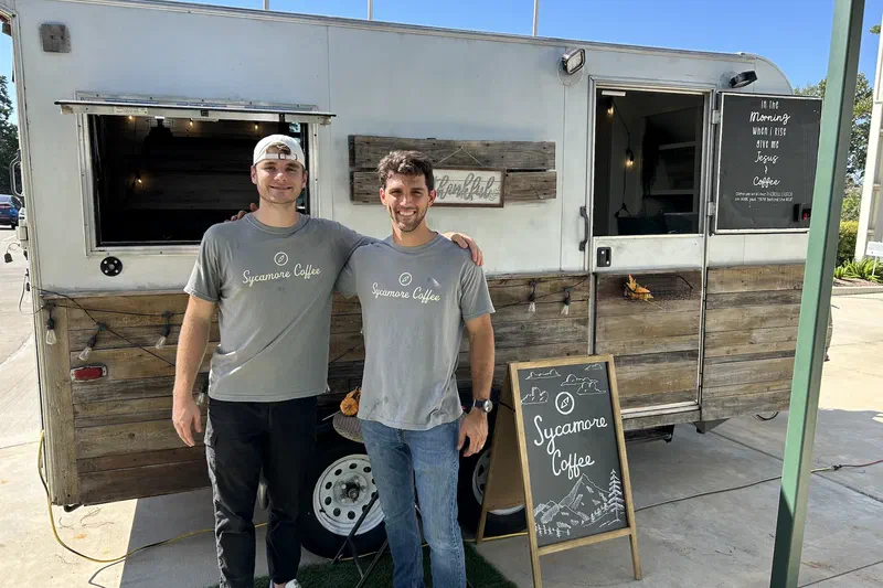The Coffee Camper parked at an outdoor event